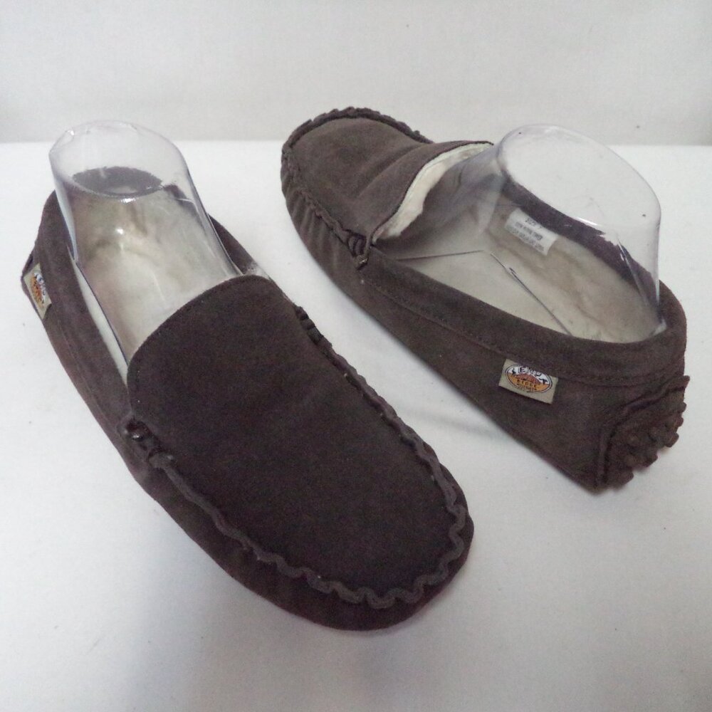 Emu Ridge Australia Suede genuine shearling lined slipper loafers Men Size Sz 7